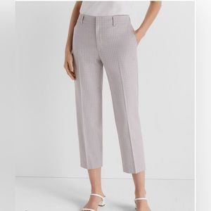 Club Mónaco - Patterned Matie Gray Plaid Crop Pants Womens Sz.8